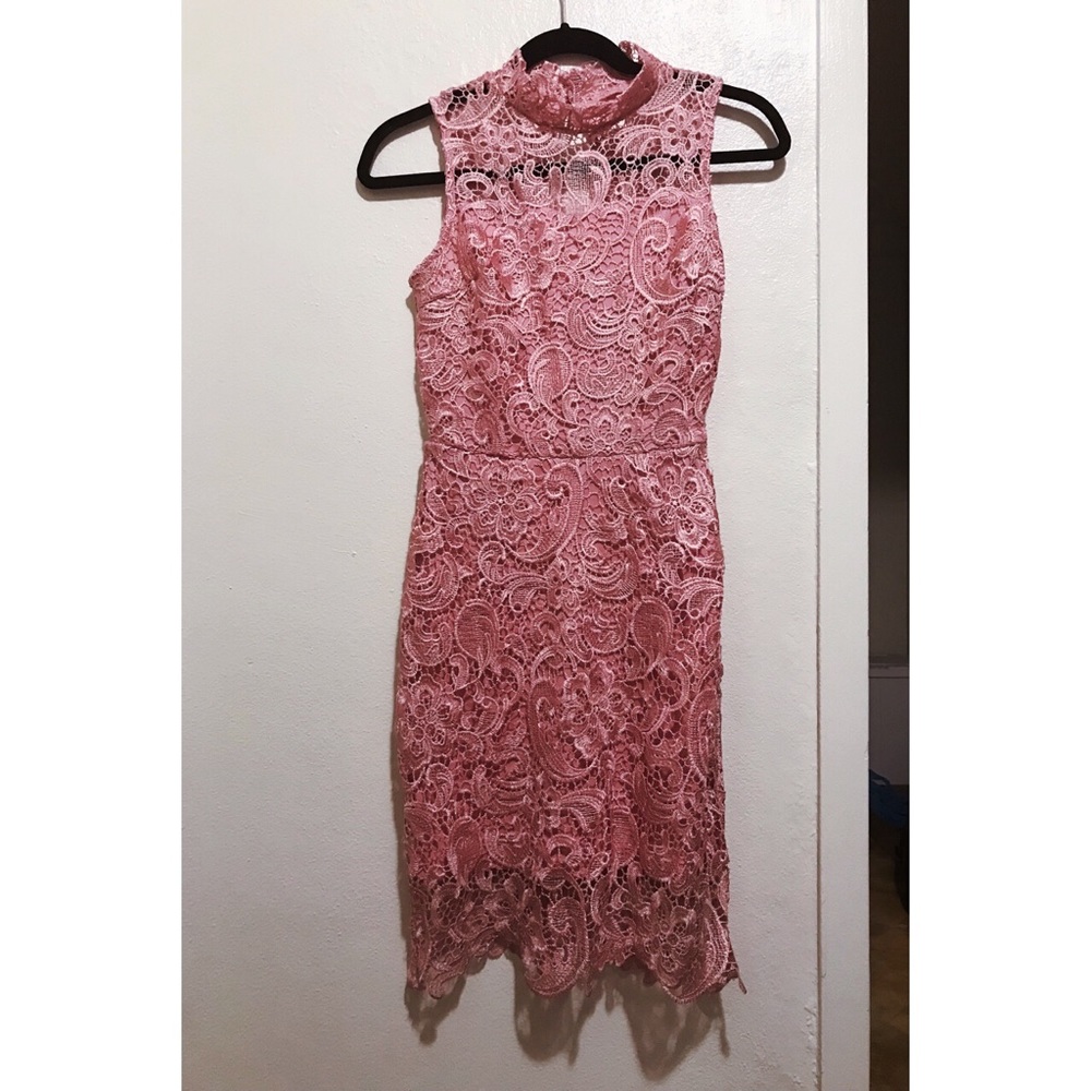 Lacy pink dress